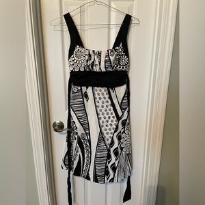 B. Smart Black and White Dress